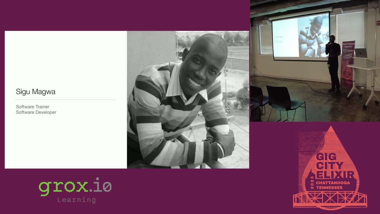 Sigu Magwa on stage at GigCity Elixir 2023 in Chattanooga